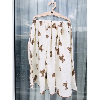 Khăn tắm xô muslin 2 lớp 1m*1m