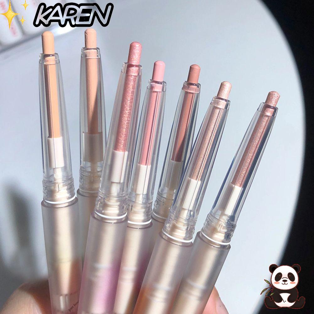 [Hàng mới về] Bút kẻ bọng mắt kiêm phấn mắt ánh nhũ lấp lánh màu lì trang điểm tiện dụng