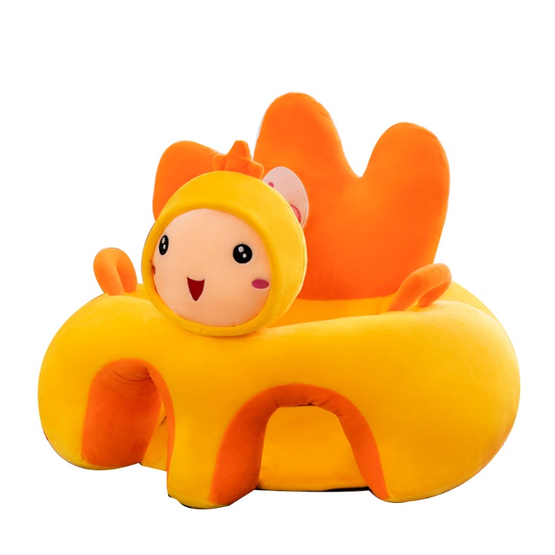 Vỏ Bọc Đệm Ghế Ngồi Bằng Vải Bông Hình Động Vật Đáng Yêu Cho Bé