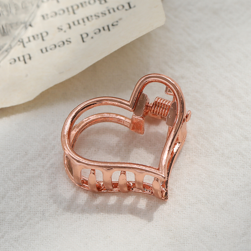 Kẹp Tóc Hợp Kim Màu Vàng Hồng Hình Bông Hoa / Vỏ Sò Xinh Xắn Phong Cách Hàn Quốc