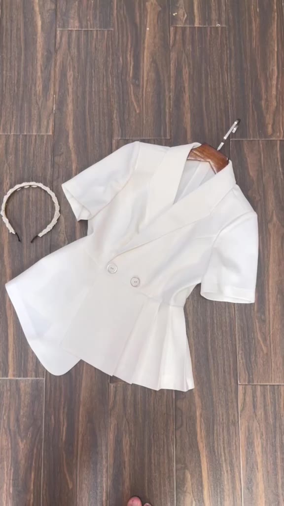 Áo vest blazer tay cộc oxatyl M38 Áo kiểu công sở cao cấp 2023 | BigBuy360 - bigbuy360.vn