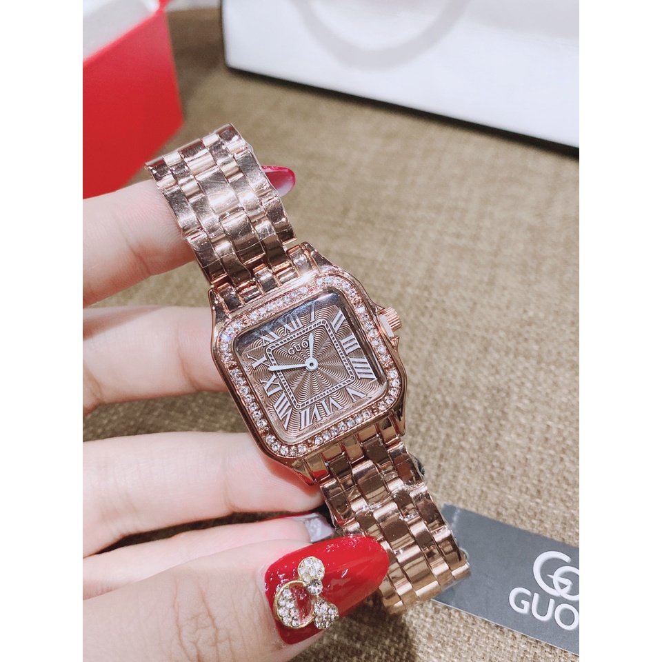 Đồng hồ nữ Guou dây kim loại bản mới, hàng full box, chống nước chống xước, bảo hành 12 tháng | BigBuy360 - bigbuy360.vn