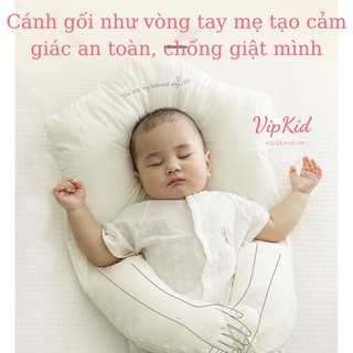 Gối chữ U cho bé Carekids vừa làm gối chống bẹp đầu gối ôm gối chặn cho bé ngủ ngon chống giật mình Vipkid