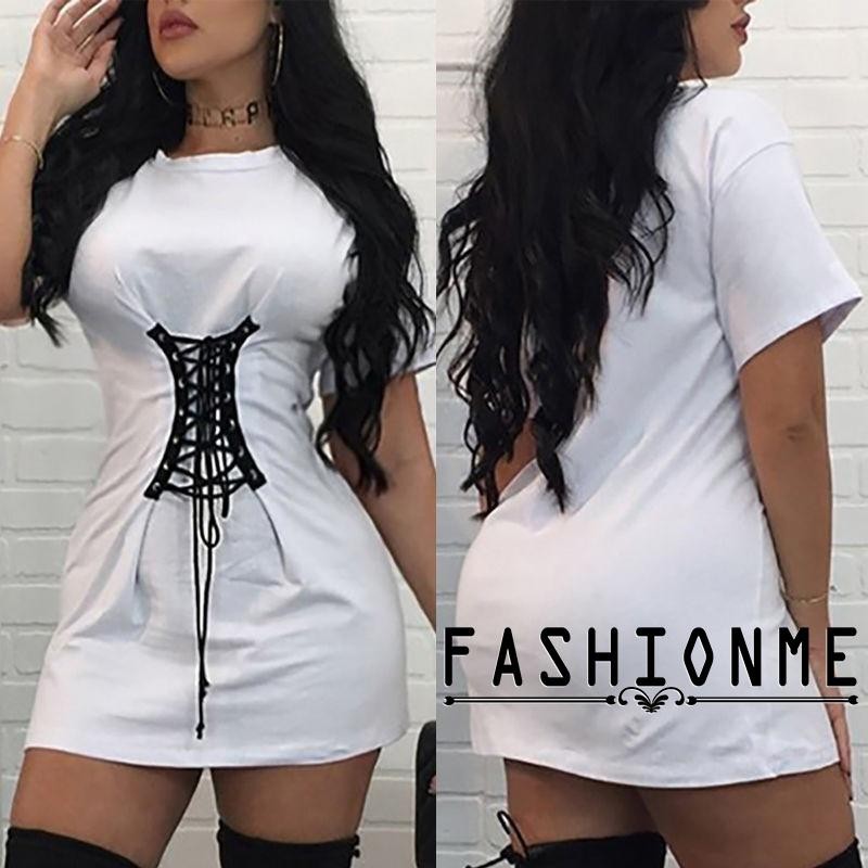 ღ𝓂ℰWomen Sexy Bandage Bodycon Summer Evening Cocktail Party Short Sleeve Mini Dress | BigBuy360 - bigbuy360.vn