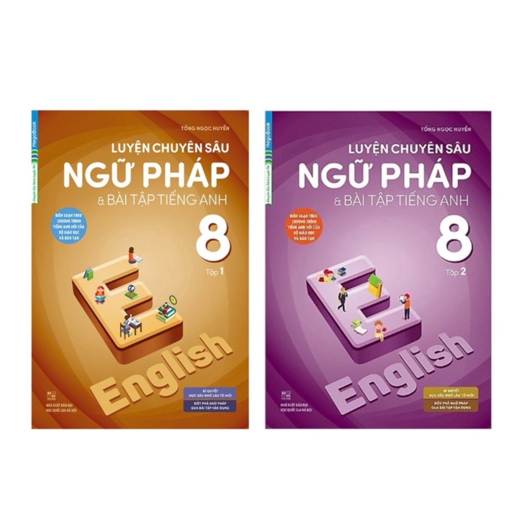 Sách - Combo Luyện Chuyên Sâu Ngữ Pháp Và Bài Tập Tiếng Anh 8 (Chương Trình Mới)