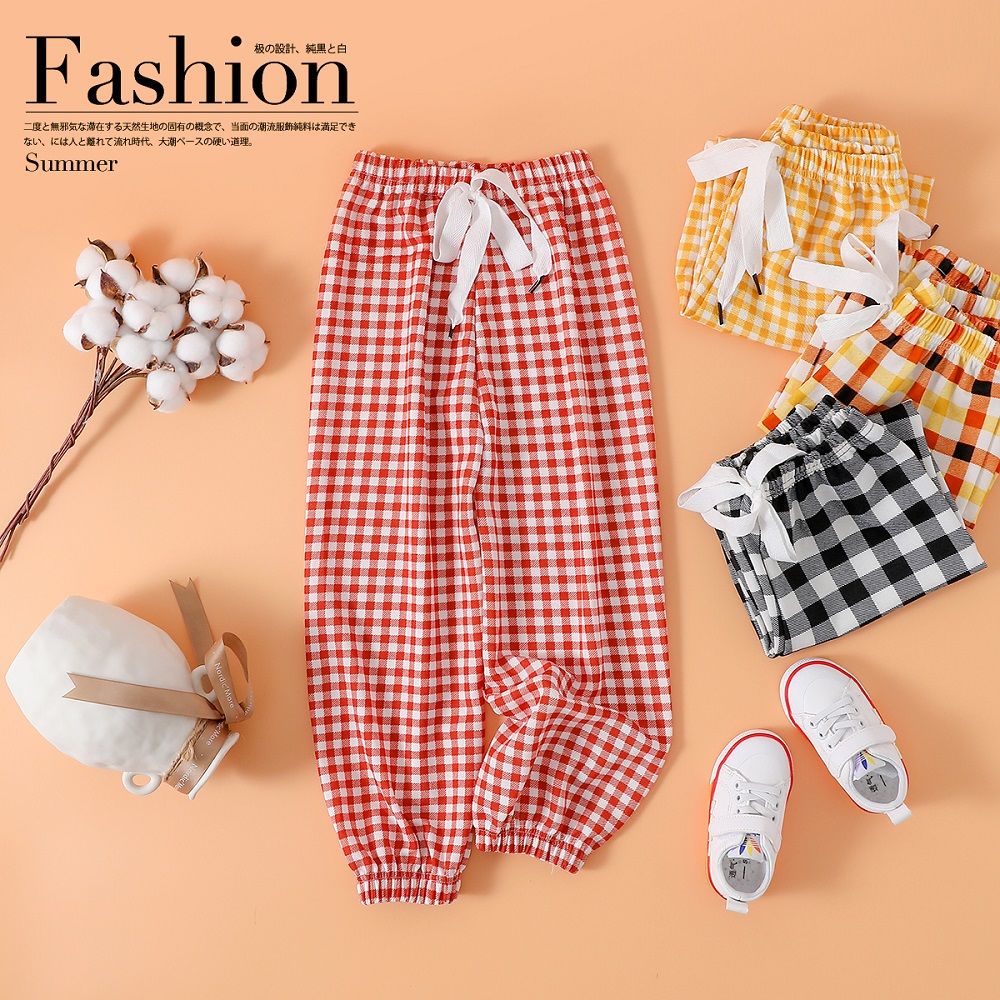 Quần dài ống rộng bo chun thời trang năng động dành cho bé gái