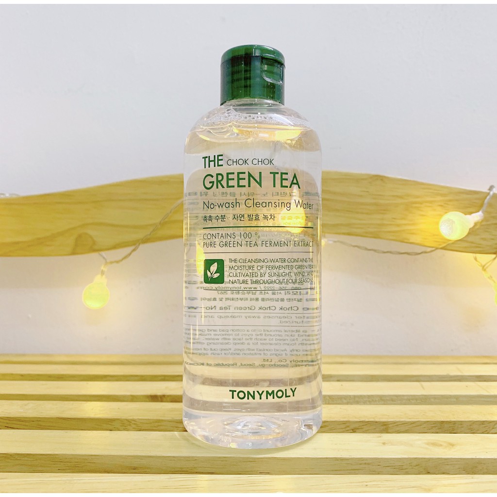 NƯỚC TẨY TRANG TRÀ XANH TONYMOLY The Chok Chok Green Tea No-wash Cleansing Water