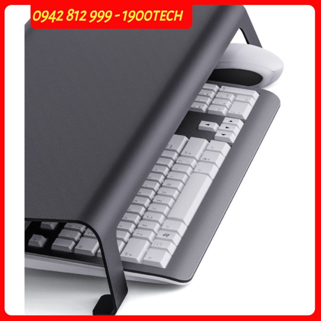 Kệ Kê Màn Hình Máy Tính PC, Kê iMac P23 Nhôm Nguyên Khối Cao Cấp Để Bàn Nâng Chỉnh Độ Cao Đặt Bàn Làm Việc Sang Trọng.