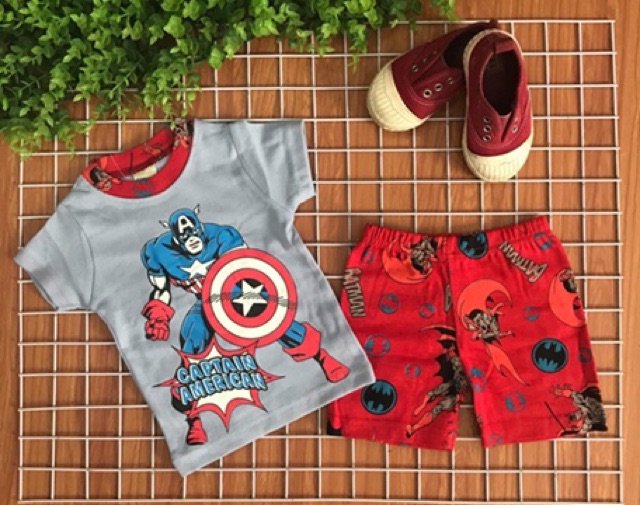 Bộ bozip/borip bé trai cộc tay có mặt sau 8-21 kg (ib chọn màu )