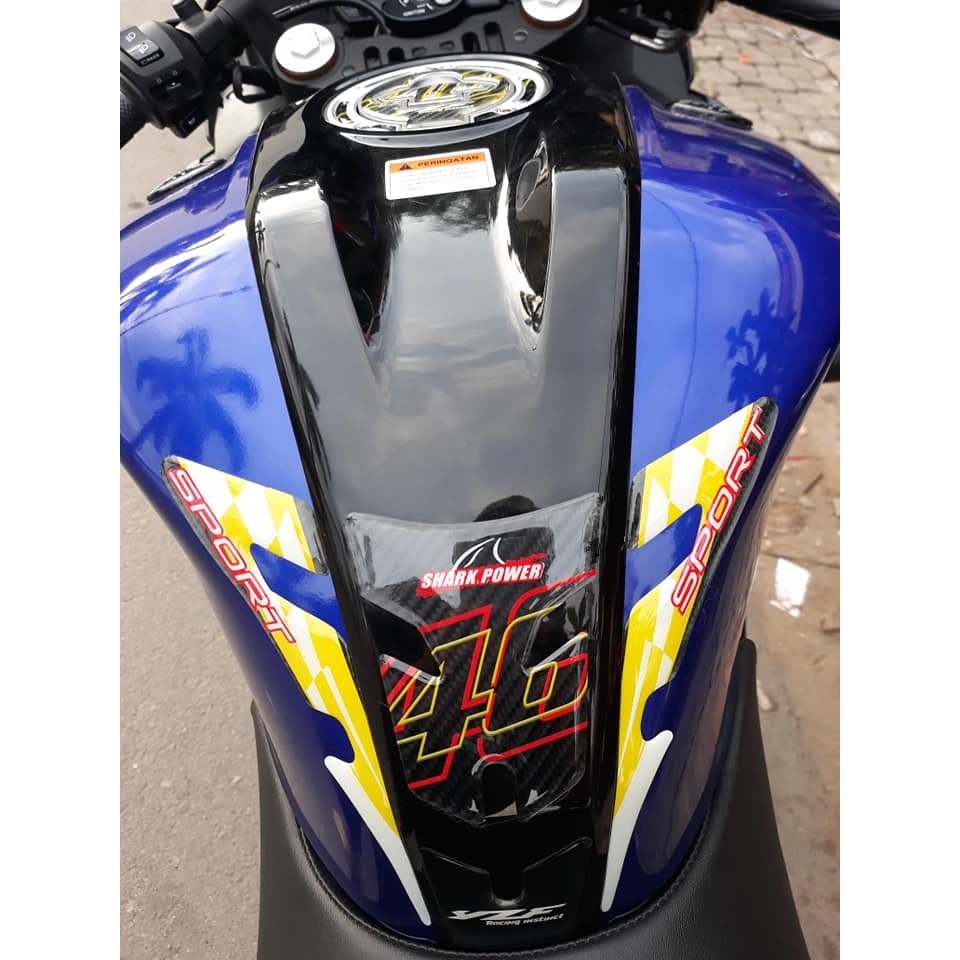 Tem dán bảo vệ bình xăng R15, tem xương cá, tem nắp xăng..