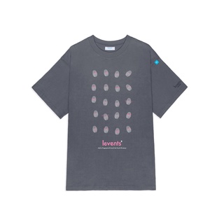 Áo thun LEVENTS Finger Print/ Grey