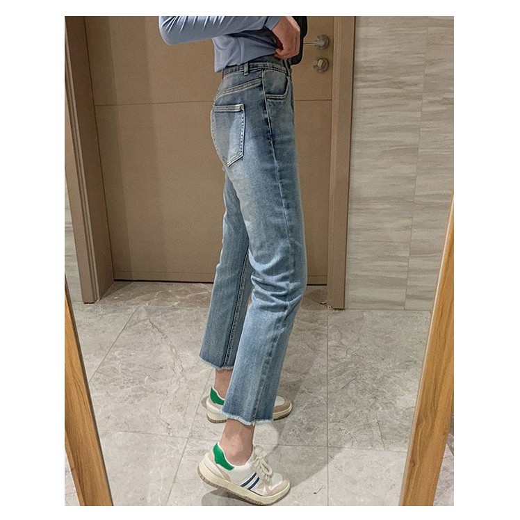 QUẦN ỐNG ĐỨNG KATY JEANS XANH NHẠT
