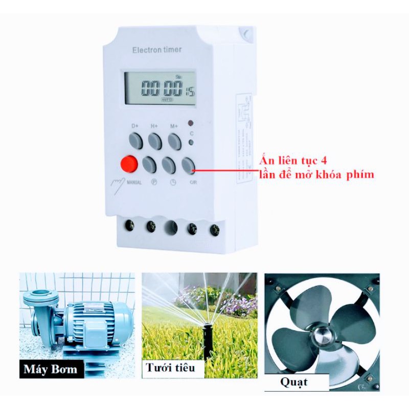 SIÊU RẺ VỚI CÔNG TẮC BẬT TẮT THIẾT BỊ ĐIỆN HẸN GIỜ THÔNG MINH HÀNG CAO CẤP LOẠI 1