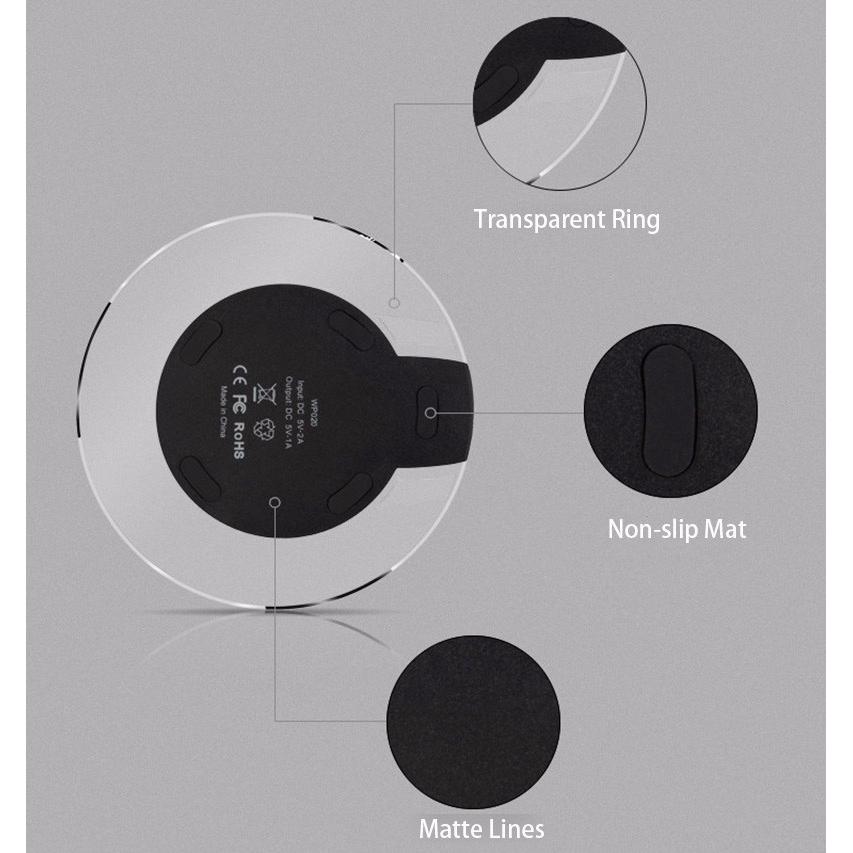 Đế sạc không dây Qi cho IPhone Samsung LG HTC