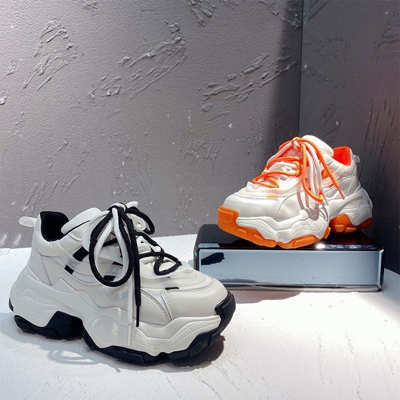 Giày Thể Thao Đế Dày Tăng Chiều Cao Thoải Mái Phong Cách Mới Mùa Thu Cho Nữ