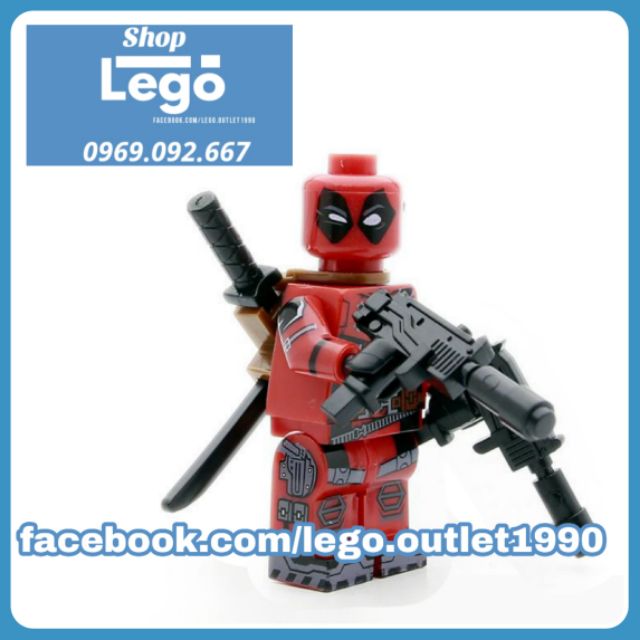 Xếp hình Deadpool Siêu anh hùng DC Marvel Lego Minifigures Xinh Xh190 X0101