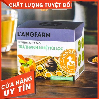 L'angfarm | Trà hoa hoè túi lọc hộp 20 tép giải khát hàng ngày hoặc làm quà tặng. An toàn vệ sinh, không chất bảo quản.