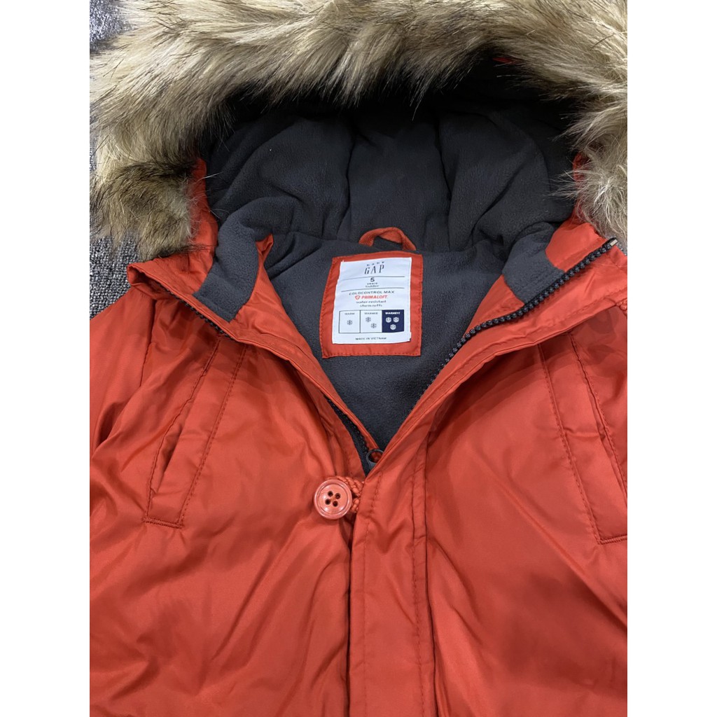 Áo Khoác Phao Parka đại hàn Bé trai và gái cao cấp G-AP mềm ấm đẹp chỉ dư size 4 và 5 cho bé từ 15kg đến 22kg XanhHouse