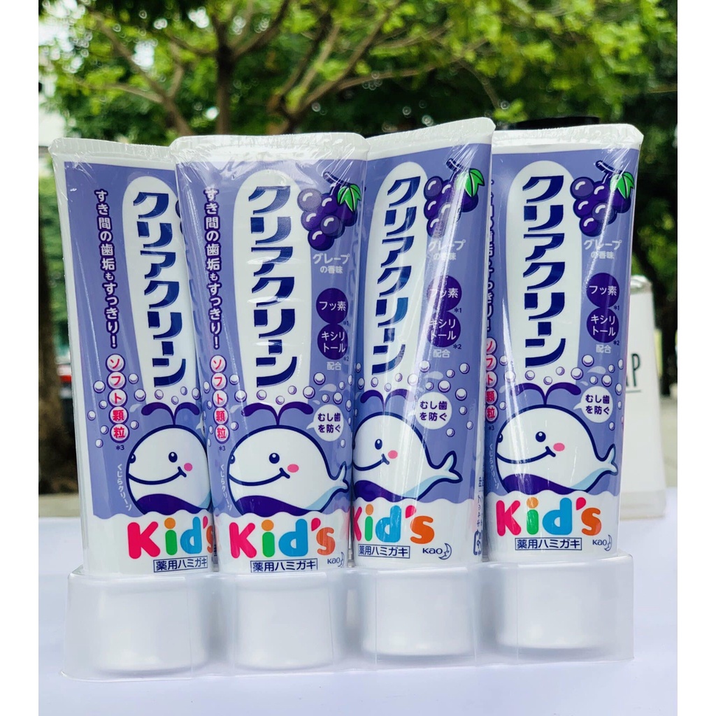 Kem Đánh Răng Trẻ Em Kao Kid Nhật Bản  Bảo Vệ Chống Sâu Răng Có Thể Nuốt Được