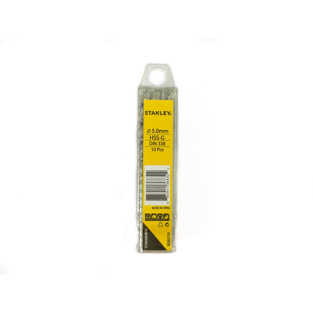 Mũi khoan sắt 5MM HSS Stanley STA50069B10 Chính hãng
