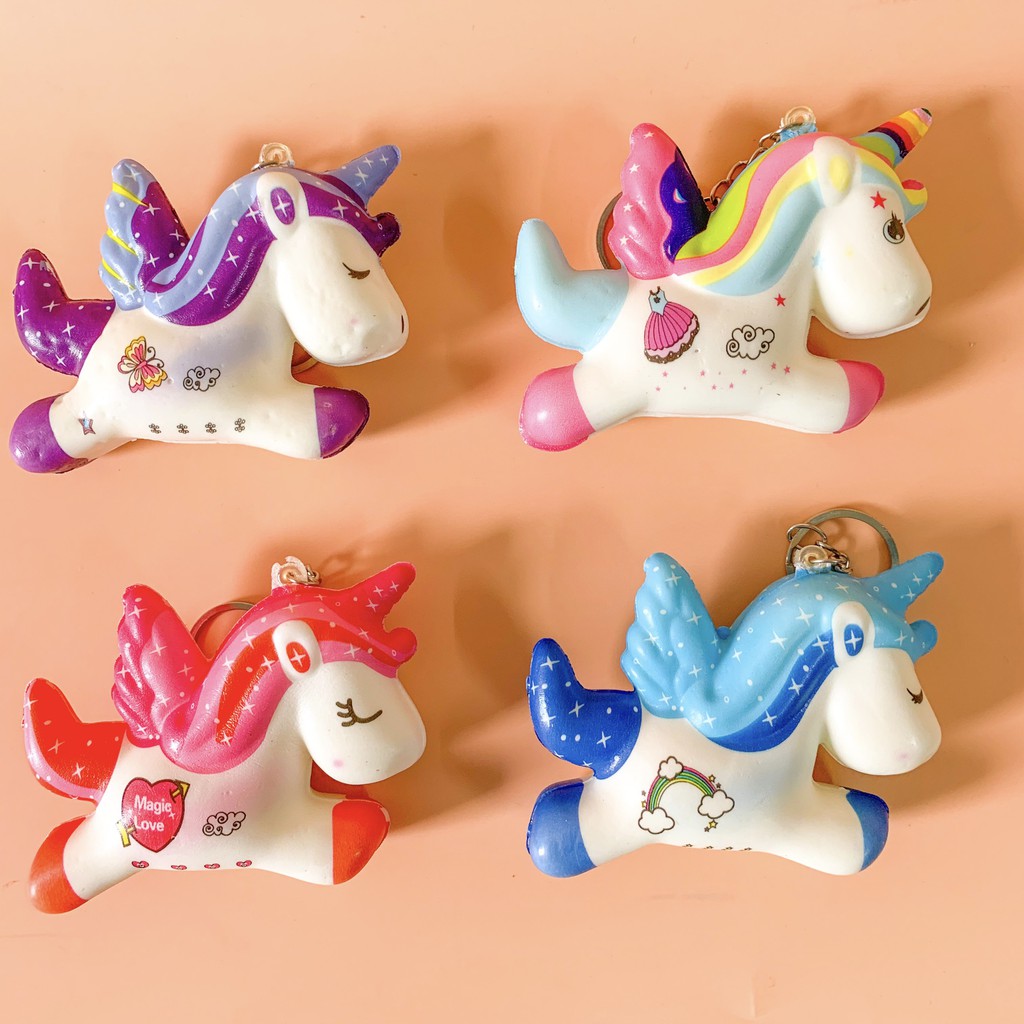 Squishy Kỳ Lân Mini - Móc Khóa Squishy Hình Kỳ Lân Dễ Thương