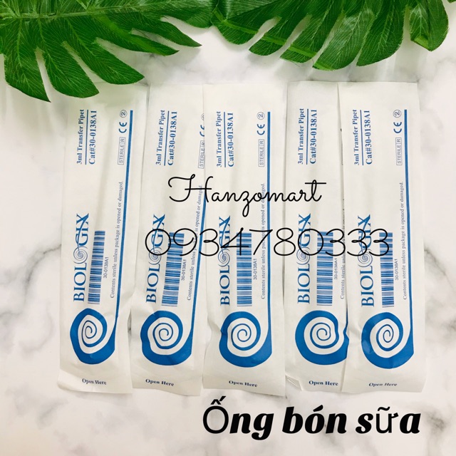 [1 ống] Ống bón sữa Biologix Mỹ 3ml có tiệt trùng