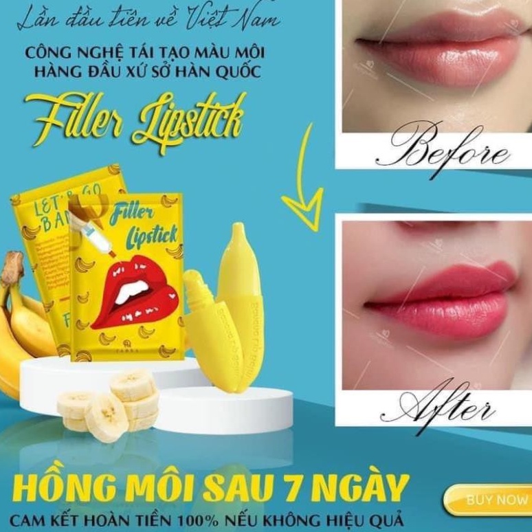 [Sẵn SLL] Môi Căng Mọng Hồng Hào với Son Filler Collagen Chuối Khử Thâm Parea cùng son màu Chu Lipstick