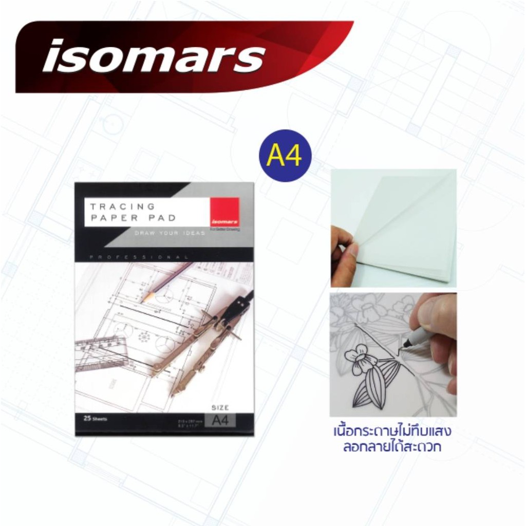 BỘ GIẤY ĐUA ISOMARS 25 tờ Size A4 A3