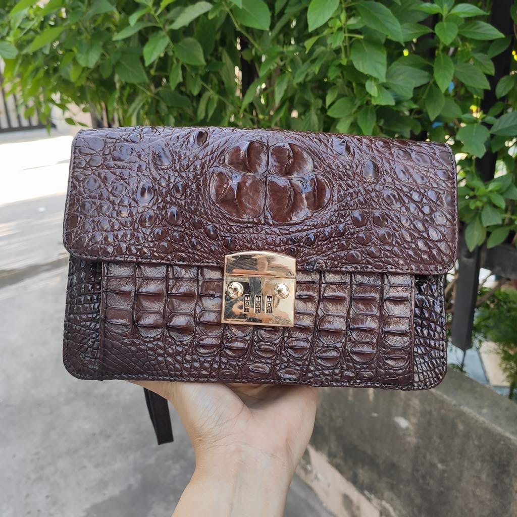 Cặp nam da cá sấu SIZE NHỎ CẦM TAY LỊCH LÃM!