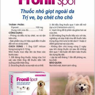 Thuốc trị ve,bọ chét chó