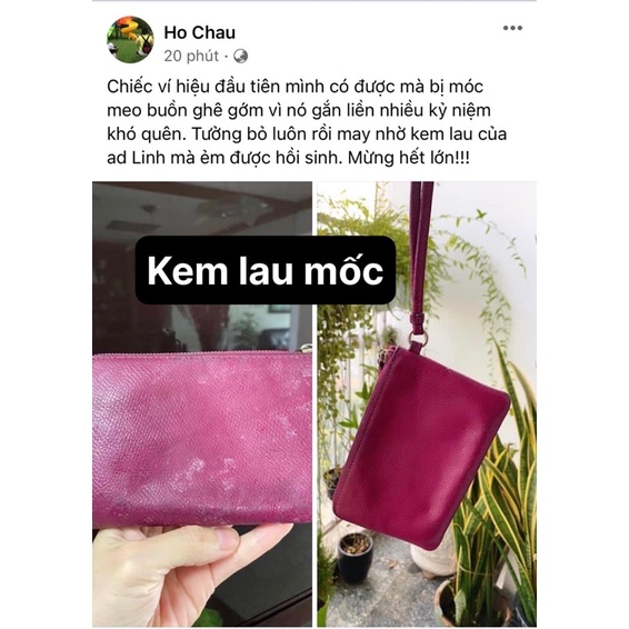 Kem lau túi,lau khoá oxi hoá-bóng khoá,dưỡng da túi chống nứt