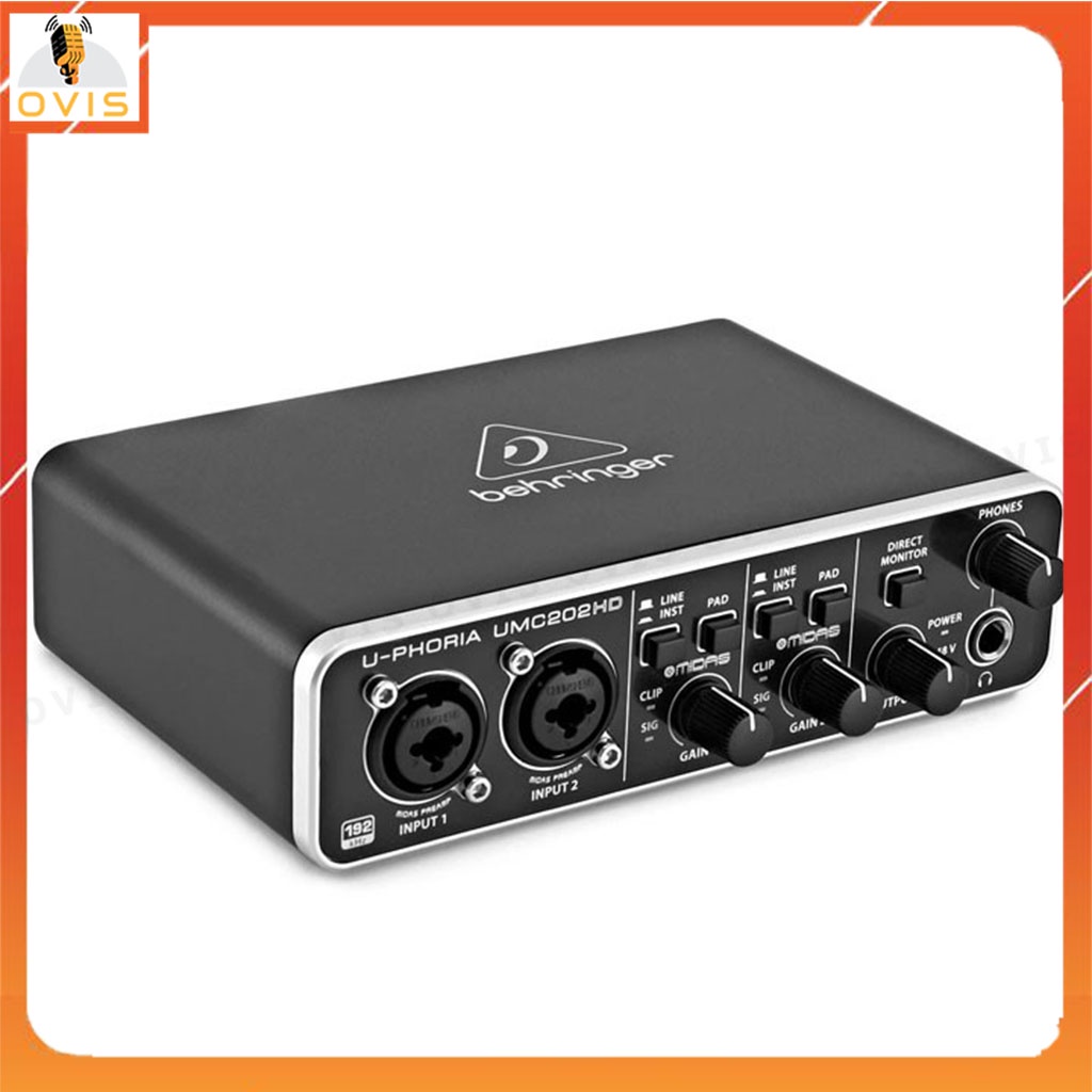 Behringer U-PHORIA UMC202HD - Sound Card Thu Âm Và Làm Nhạc