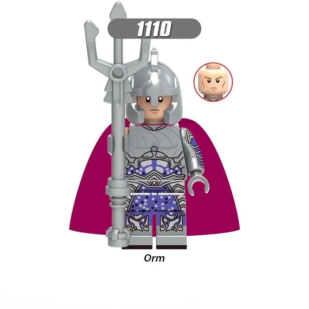 Mô Hình Đồ Chơi Lego Siêu Anh Hùng Aquaman Vulko Atlanna Mera Arthui Nereus ORM