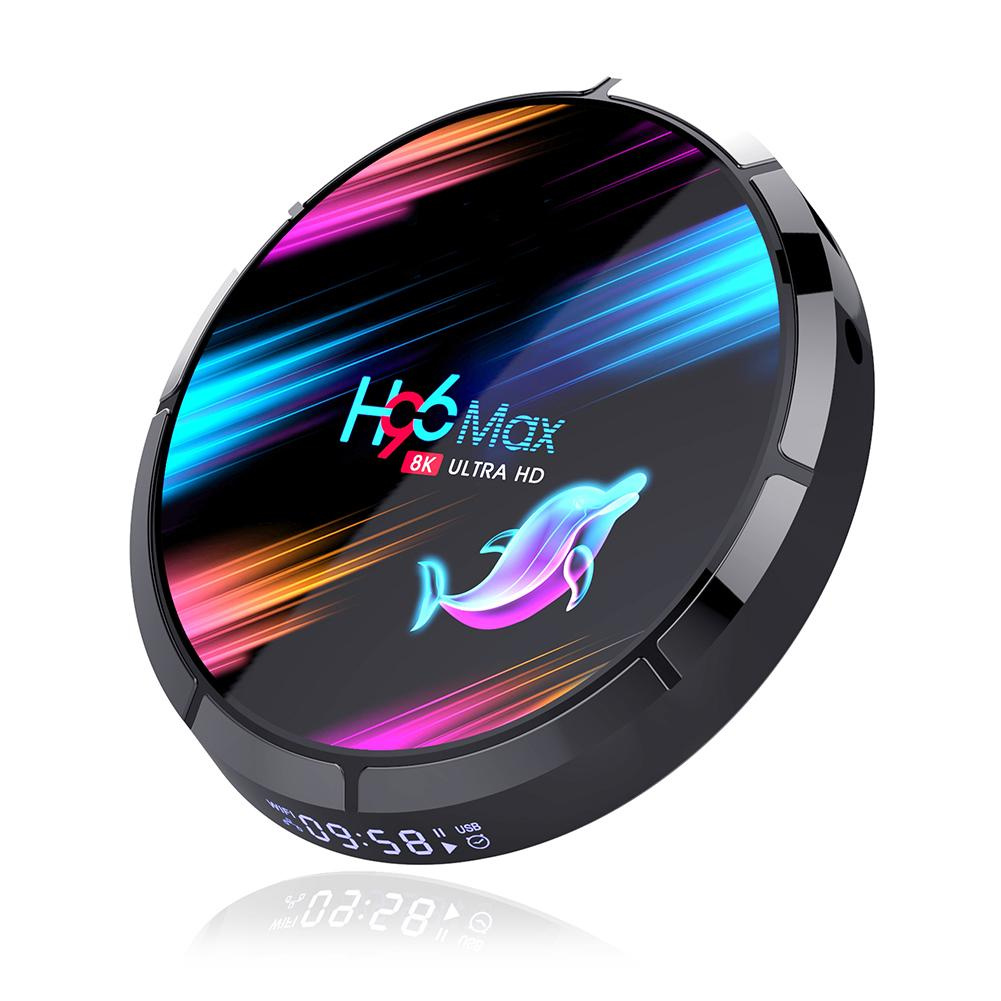 [Mã 159ELSALE hoàn 7% đơn 300K] Mạng Internet TV Box Android 9.0 Dual màn hình WiFi + BT 4 + 32G (H96MAX X3)