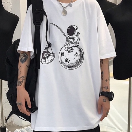 Áo thun nam nữ, áo phông shop cossi form rộng chất cotton in hình quả bóng