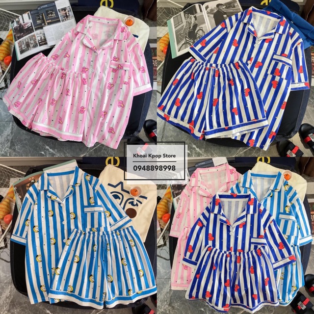 [CÓ SẴN] Bộ pijama BT21 / Bộ ngủ BT21 ngắn tay