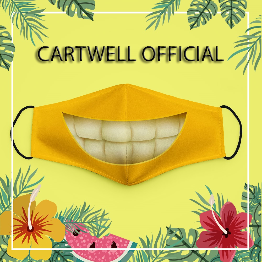 Khẩu trang cho bé thú cưng đáng yêu dễ thương hoạt hình trẻ em Mặt Cảm Xúc EMOJIS CARTWELL phòng dịch bệnh thời trang un
