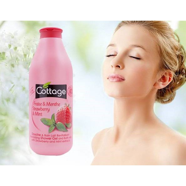 Sữa Tắm Dưỡng Ẩm Trắng Da Cottage 750ml