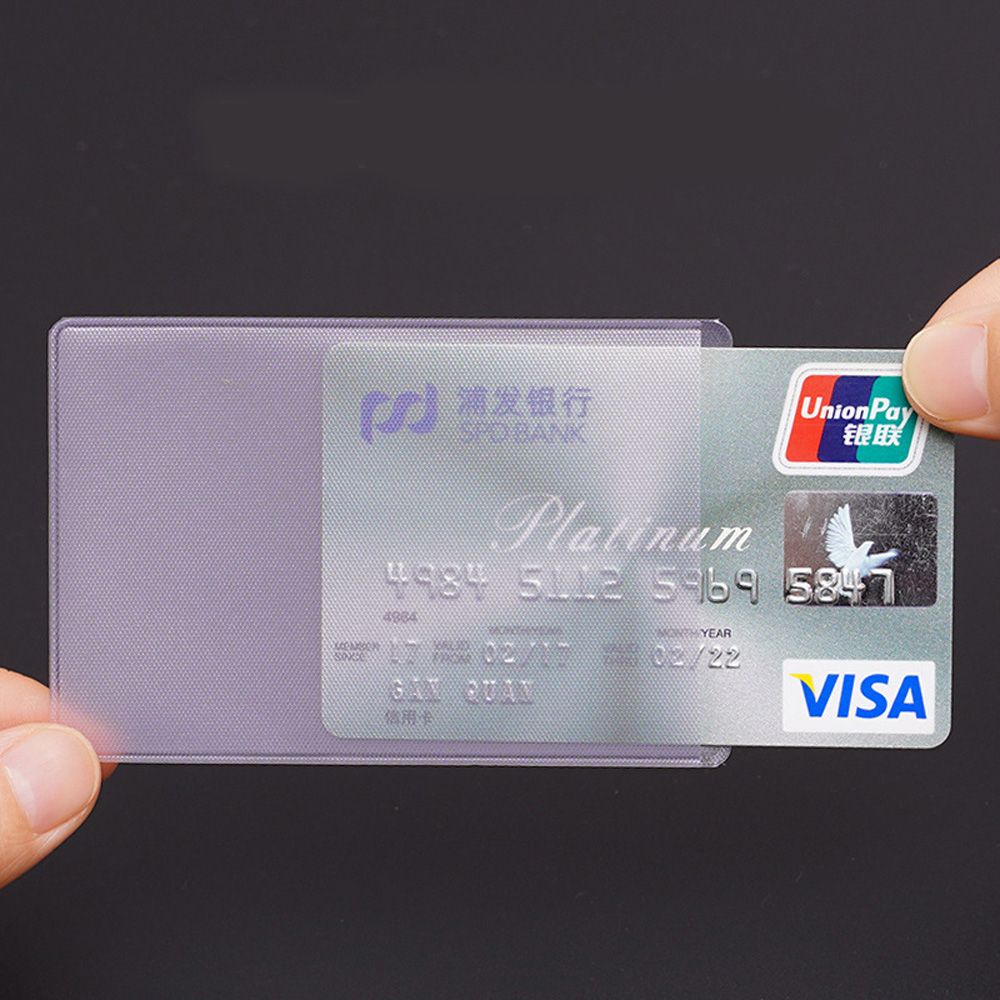 Túi đựng thẻ ID bằng PVC trong suốt chống trộm an toàn tiện dụng cho trường học/ văn phòng