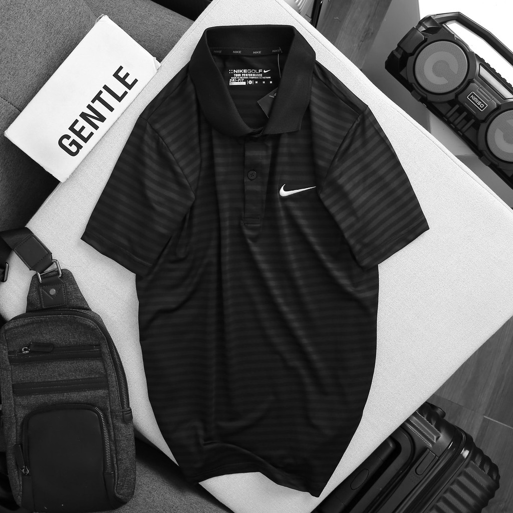 Áo thun đánh golf/áo thể thao cổ trụ cao cấp, chất liệu poli chính phẩm | BigBuy360 - bigbuy360.vn