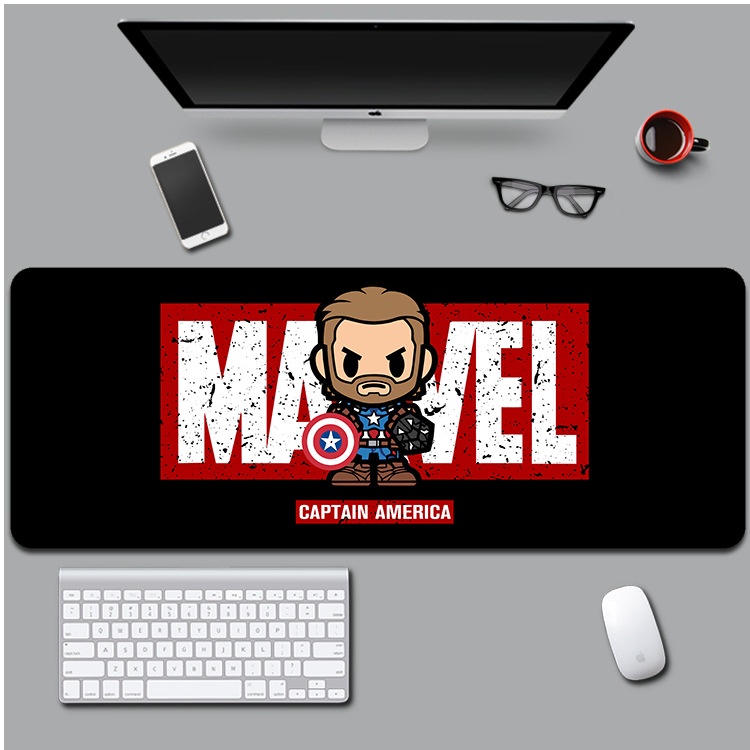 Miếng Lót Chuột Lớn Marvel Kích Thước 80x30cm Decor Trò Chơi Máy Tính Văn Phòng