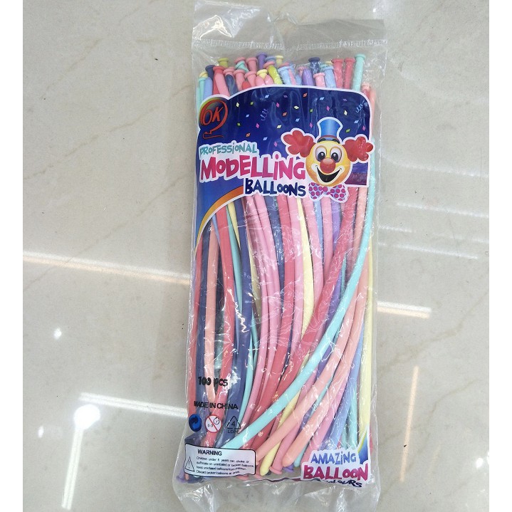 Bóng Dài Giun 260 Màu Pastel sỉ 35k