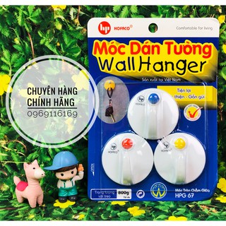Móc dán tường có đinh chịu lực - Móc tròn chấm giữa HPG67