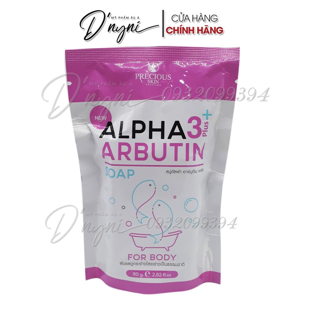Soap Xà Phòng Tắm Trắng Da Body ALPHA ARBUTIN 3+ Plus 80g - Thái Lan