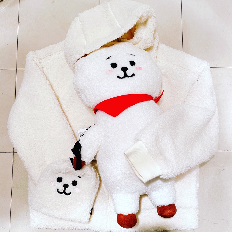 [ Tặng mã giảm 50% tối đa 20k ] Standing Jumbo RJ 56cm - gấu bông RJ BT21