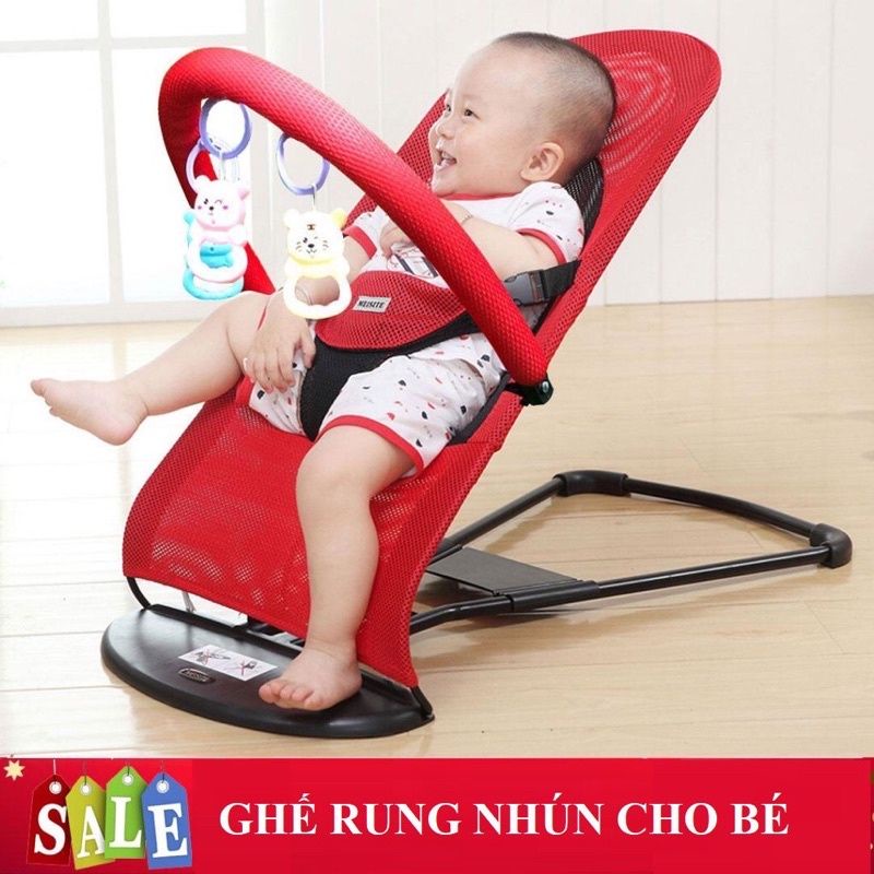 Ghế Rung Nhún Bập Bênh Kèm Thanh Đồ Chơi Cho Bé