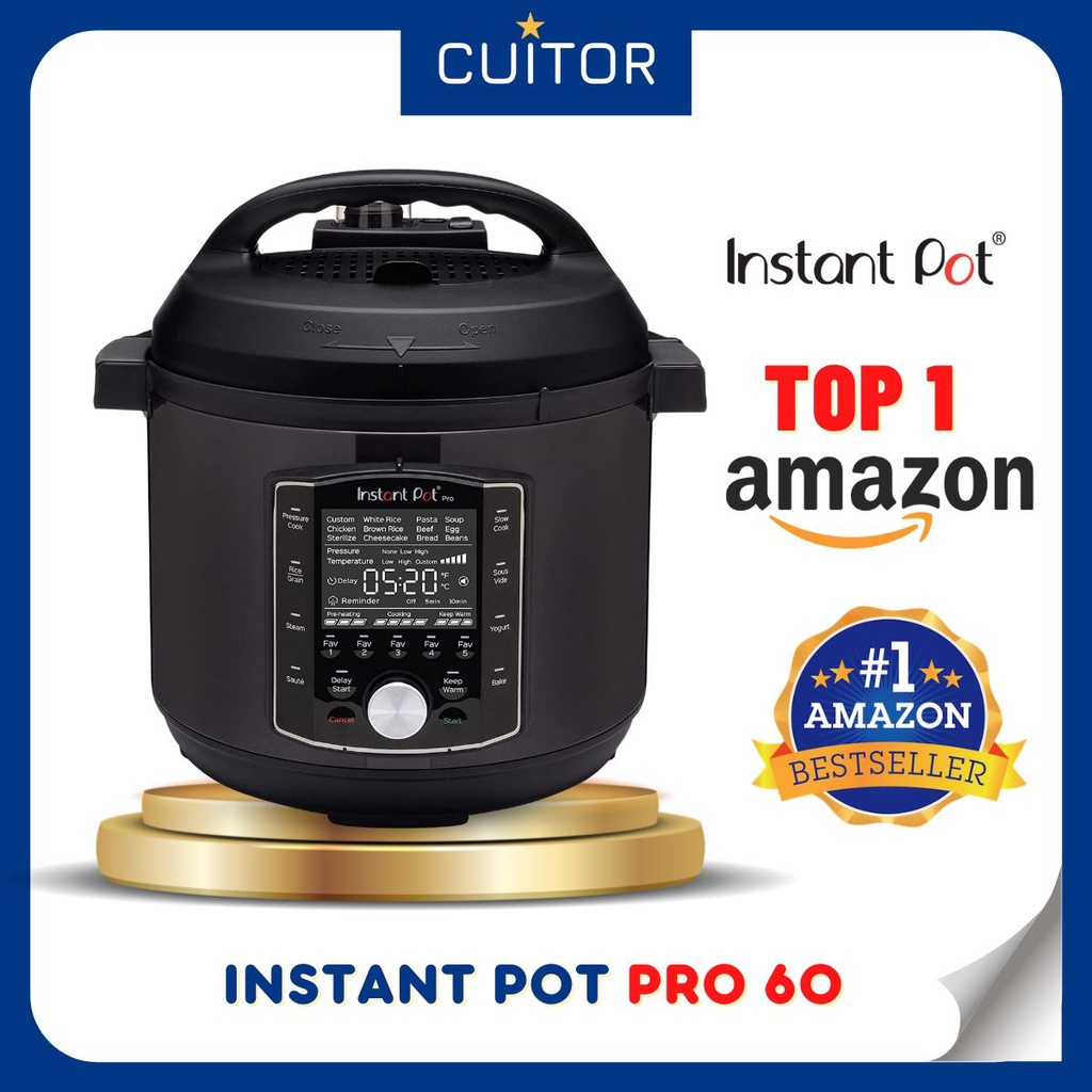 Nồi Áp Suất Đa Năng INSTANT POT PRO 10in1, Dung Tích 5.7L, Phiên bản UK bảo hành 12 tháng
