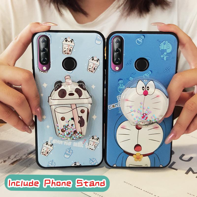 Ốp Lưng Nhựa Mềm Có Giá Đỡ Hình Hoạt Hình Cho Itel S15 / S15 Pro