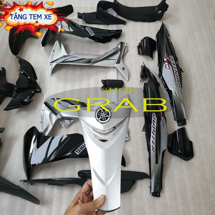 Bộ vỏ nhựa màu Đen gắn xe JUPITER MX Loại Pha đèn Mắt Cáo - Dàn áo xe Jupiter MX