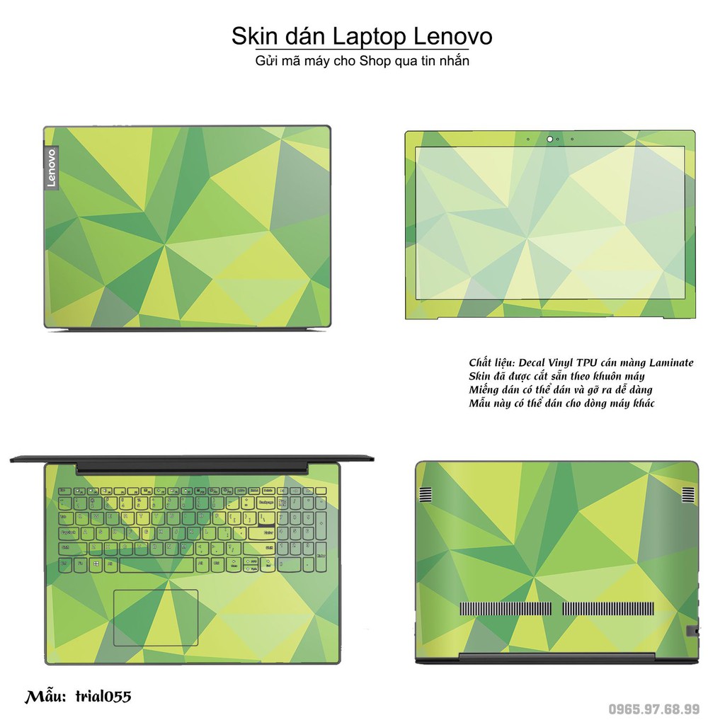 Skin dán Laptop Lenovo in hình Đa giác _nhiều mẫu 10 (inbox mã máy cho Shop)